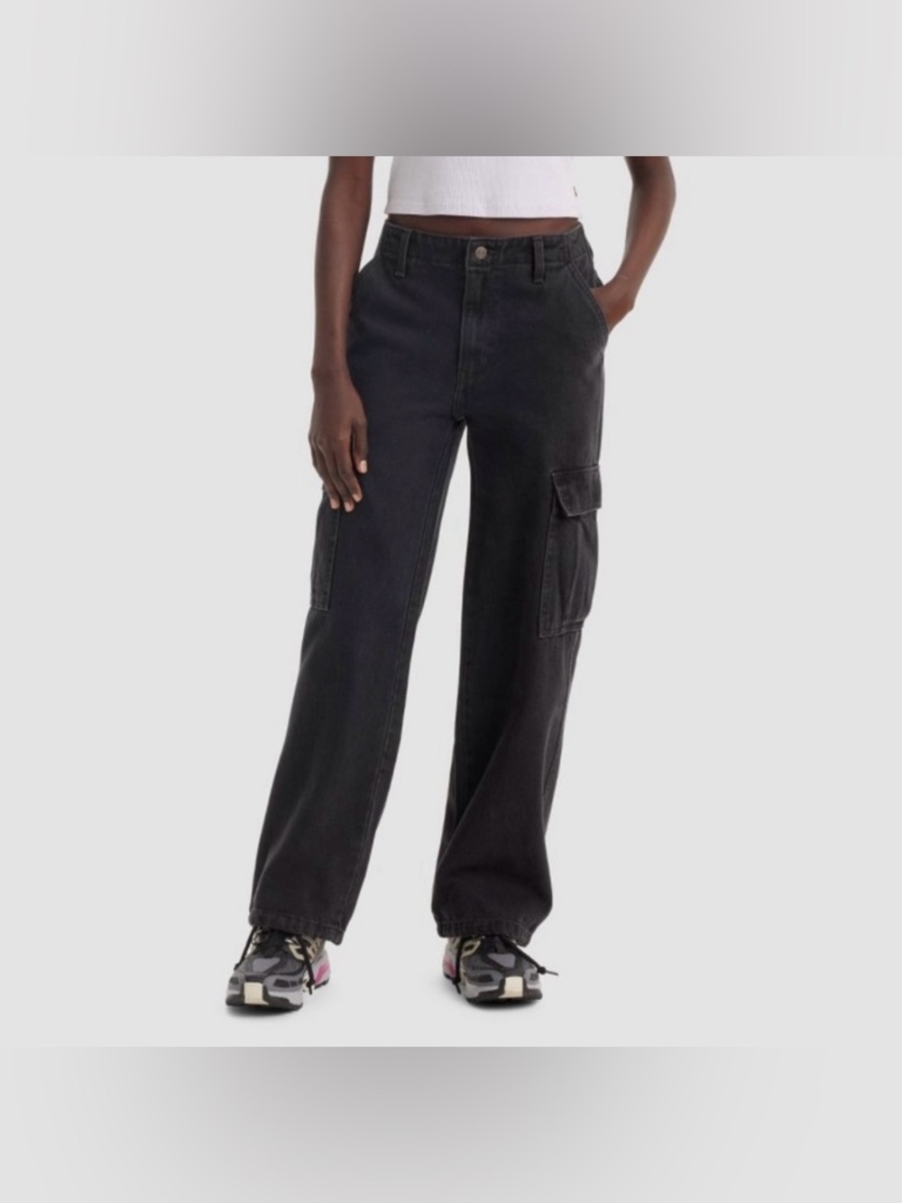 NWOT Levi’s Women’s Mid-Rise 94’s Baggy Straight Leg Cargo Jeans-Open Mind Cargo